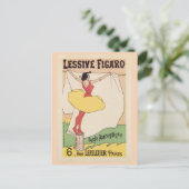 ヴィンテージ フランスの洗濯洗剤の広告 ポストカード (スタンド正面)