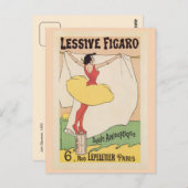 ヴィンテージ フランスの洗濯洗剤の広告 ポストカード (正面/裏面)