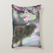 ヴィンテージ フランス語のエイプリル フール ポストカード アクセントクッション (正面(垂直))