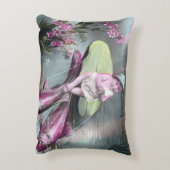 ヴィンテージ フランス語のエイプリル フール ポストカード アクセントクッション (裏面(縦))