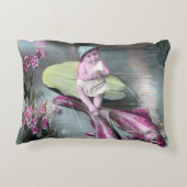 ヴィンテージ フランス語のエイプリル フール ポストカード アクセントクッション (裏面)