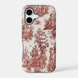 ヴィンテージ フランス カントリー レッド トワル iPhone 5 カバー