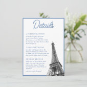 ヴィンテージ フランス バット ミッツヴァ 詳細 封入カード 招待状 (スタンド正面)