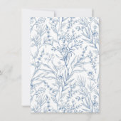 ヴィンテージ フランス バット ミッツヴァ 詳細 封入カード 招待状 (裏面)