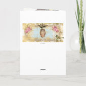 ヴィンテージ フランス マリー・アントワネット シャビー カード (裏面)