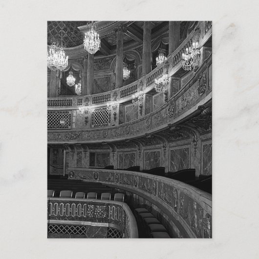 ヴィンテージ フランス ヴェルサイユ宮殿 オペラ劇場 ポストカード (正面)