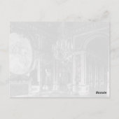 ヴィンテージ フランス ヴェルサイユ宮殿 戦争の間 ポストカード (裏面)