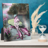 ヴィンテージ フランス 4月1日 おとぼけ はがき フォトプラーク (側面)