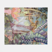 ヴィンテージ フリースブランケット (正面(横))