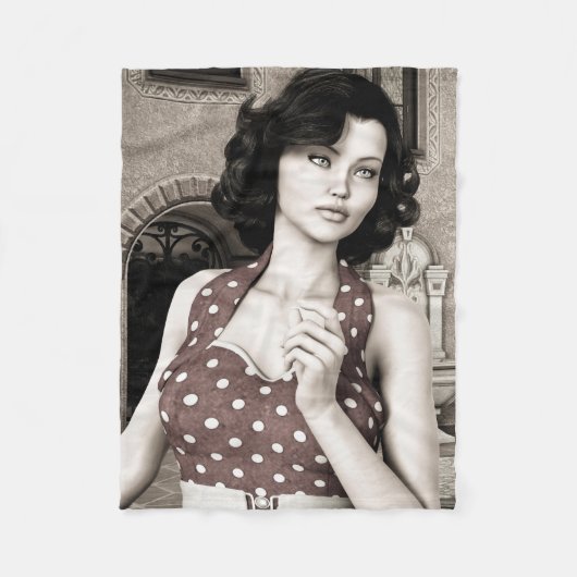 ヴィンテージ フリースブランケット (正面)