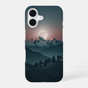 ヴィンテージ フルムーンアンダーマウンテンズ iPhone 16ケース