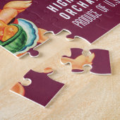 ヴィンテージ フルーツケースラベルアート 豚の梨 ジグソーパズル (側面)