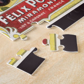 ヴィンテージ フルーツ クリート ラベル アート、インペリアル プラム ジグソーパズル (側面)