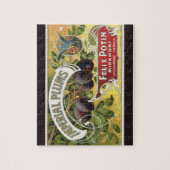 ヴィンテージ フルーツ クリート ラベル アート、インペリアル プラム ジグソーパズル (縦)