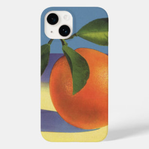 ヴィンテージ フルーツ クリート ラベル アート、ジューシフル オレンジ Case-Mate iPhone 14ケース