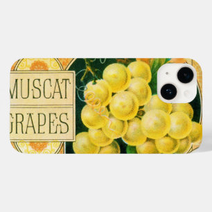 ヴィンテージ フルーツ クレート ラベル アート, ムスカット グレープ Case-Mate iPhone 14ケース