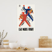 ヴィンテージ フルーツ ポスター Eat More Fruit (キッチン)