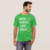ヴィンテージ フルートの名言 Tシャツ (正面フル)