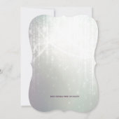 ヴィンテージ フレンチ オルネート パープル スパークル ウェディング 招待状 (裏面)