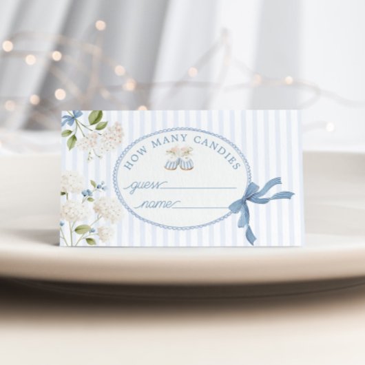 ヴィンテージ フレンチ コケッタ 何個のキャンディー エンクロージャーカード