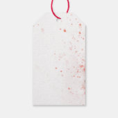 ヴィンテージ フレンチ サンタ (水彩) ギフト タグ (裏面)