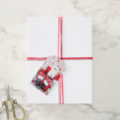 ヴィンテージ フレンチ サンタ (水彩) ギフト タグ (より糸付き)