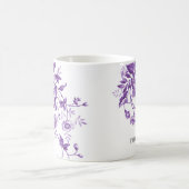 ヴィンテージ フレンチ トワール フラワーブライダルシャワー アドバイス コーヒーマグカップ (中央)