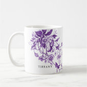 ヴィンテージ フレンチ トワール フラワーブライダルシャワー アドバイス コーヒーマグカップ (左)