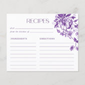 ヴィンテージ フレンチ トワール フローラル ブライダル シャワー レシピ (正面)