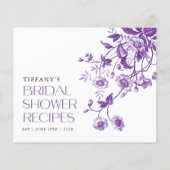 ヴィンテージ フレンチ トワール フローラル ブライダル シャワー レシピ (裏面)