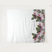 ヴィンテージ フレンチ ローズ ウェディング フォトブース 背景 タペストリー (正面(横))