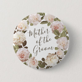 ヴィンテージ フレンチ ローズ マザー オブ ザ グルーム ボタン 缶バッジ