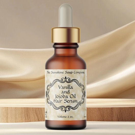 ヴィンテージ フレーム タン パーチメント ドロッパー ボトル ラベル