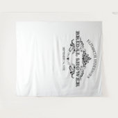 ヴィンテージ フレーム ブライダル シャワー フォト バックドロップ タペストリー (正面(横))