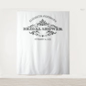 ヴィンテージ フレーム ブライダル シャワー フォト バックドロップ タペストリー (正面)