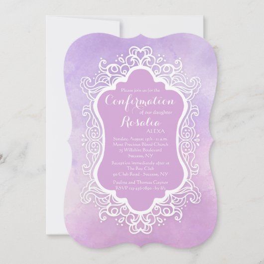 ヴィンテージ フレーム 招待状 (正面)