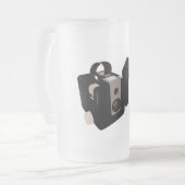 ヴィンテージ フロストグラスビールジョッキ (正面左)