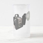 ヴィンテージ フロストグラスビールジョッキ (中央)