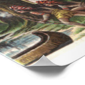 ヴィンテージ"フロリダ"アルバックルブロスコーヒー ポスター (角)