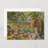 ヴィンテージ，フロリダ，トロピカルレイクヒドゥンコーブ ポストカード (正面/裏面)