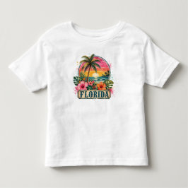 ヴィンテージ フロリダ ビーチ PNG サンシャイン ステート デザイン トドラーTシャツ