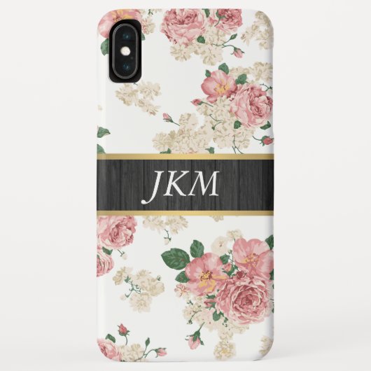 ヴィンテージ フローラル柄 Case-Mate iPhoneケース (裏面)