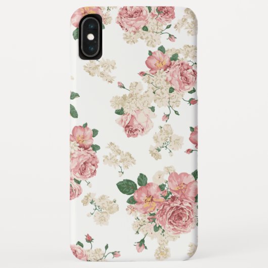 ヴィンテージ フローラル模様 Case-Mate iPhoneケース (裏面)