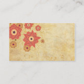 ヴィンテージ フローラル ウェディング レセプション テーブル プレースカード プレイスカード (裏面)