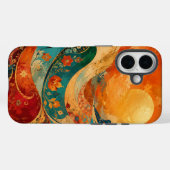 ヴィンテージ フローラル ウェーブ フォンケース Case-Mate iPhoneケース (裏面 (横))