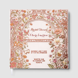 ヴィンテージ フローラル ガーデン ブライダル シャワー ゲストブック