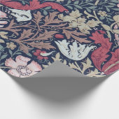 ヴィンテージ・フローラル・パターン、ウィリアム・モリス ラッピングペーパー (角)