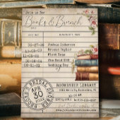 ヴィンテージ フローラル ブックス & ブランシュ ブライズシャワー 招待状