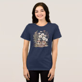ヴィンテージ フローラル 秋 トライブレンドTシャツ (正面全面)