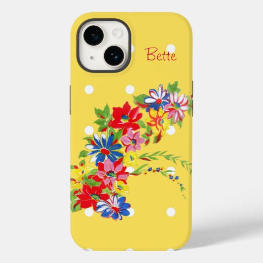 ヴィンテージ フローラル i Case-Mate iPhoneケース (裏面)